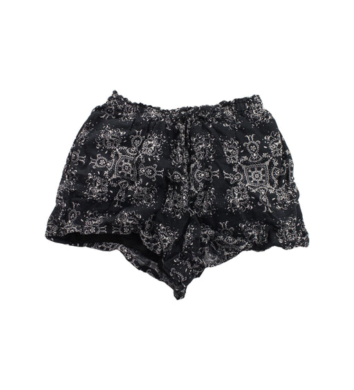 A Black Shorts from Excuse My French in size 12Y for girl. (Front View)