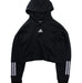 A Black Hooded Sweatshirts from Adidas in size 11Y for boy. (Front View)
