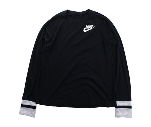 A Blue Long Sleeve T Shirts from Nike in size 10Y for boy. (Front View)