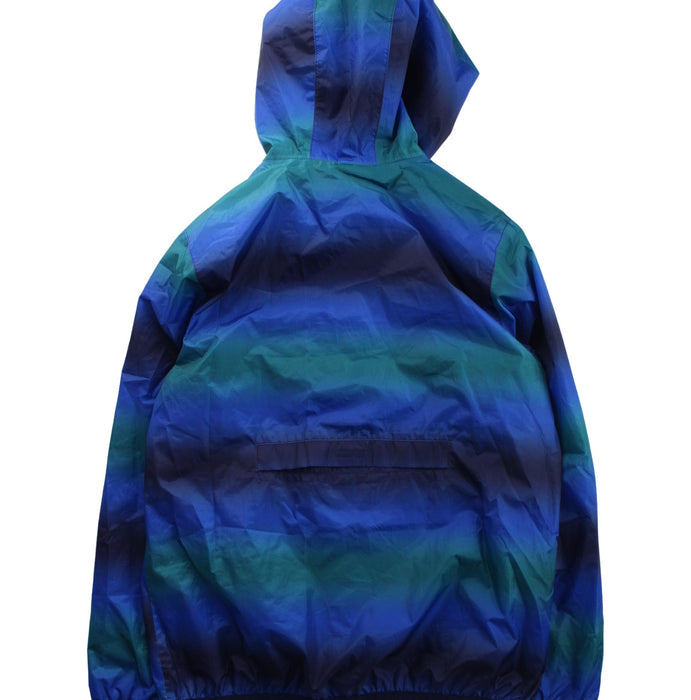 A Blue Lightweight Jackets from Lands' End in size 10Y for boy. (Back View)