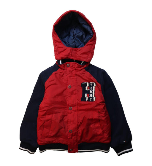 A Multicolour Puffer/Quilted Jackets from Tommy Hilfiger in size 6T for boy. (Front View)