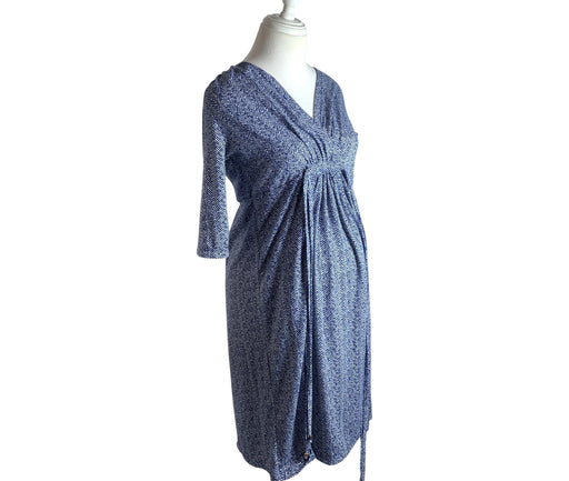 A Blue Long Sleeve Dresses from Mayarya in size S for maternity. (Front View)
