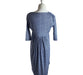 A Blue Long Sleeve Dresses from Mayarya in size S for maternity. (Back View)