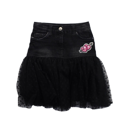 A Black Mid Skirts from Monnalisa in size 3T for girl. (Front View)