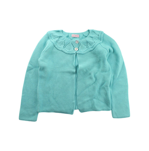 A Green Cardigans from La Coqueta in size 6T for girl. (Front View)