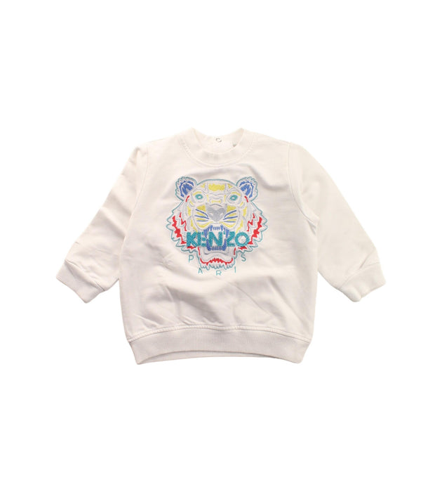 A White Crewneck Sweatshirts from Kenzo in size 6-12M for boy. (Front View)