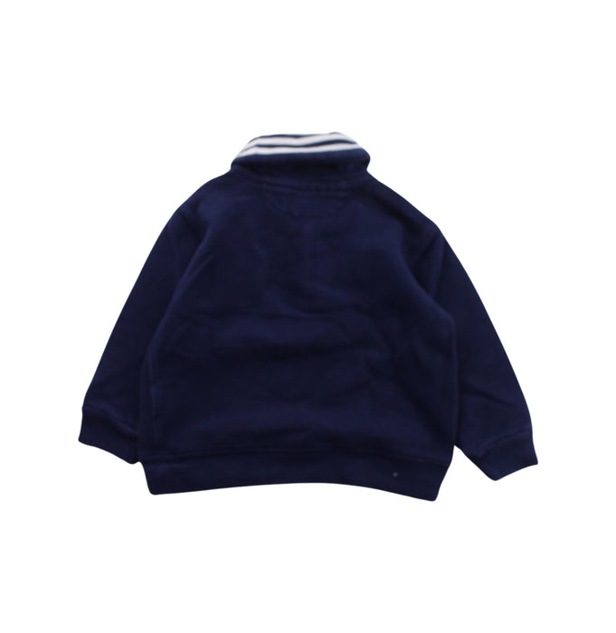 A Blue Buttoned Sweatshirts from Ralph Lauren in size 6-12M for boy. (Back View)