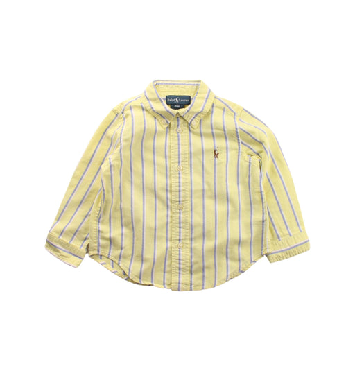 A Yellow Long Sleeve Shirts from Ralph Lauren in size 2T for boy. (Front View)