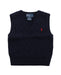 A Blue Sweater Vests from Polo Ralph Lauren in size 6-12M for boy. (Front View)