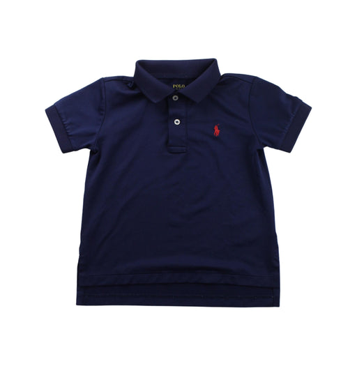 A Blue Short Sleeve Polos from Polo Ralph Lauren in size 2T for boy. (Front View)