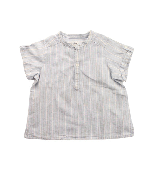 A Blue Short Sleeve Tops from Bonpoint in size 2T for girl. (Front View)