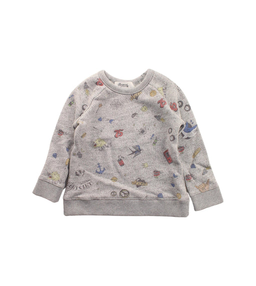 A Grey Crewneck Sweatshirts from Bonpoint in size 12-18M for boy. (Front View)