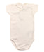 A White Short Sleeve Bodysuits from Bonpoint in size 12-18M for girl. (Front View)