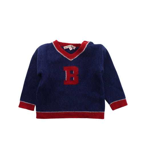 A Blue Knit Sweaters from Bonpoint in size 3T for boy. (Front View)