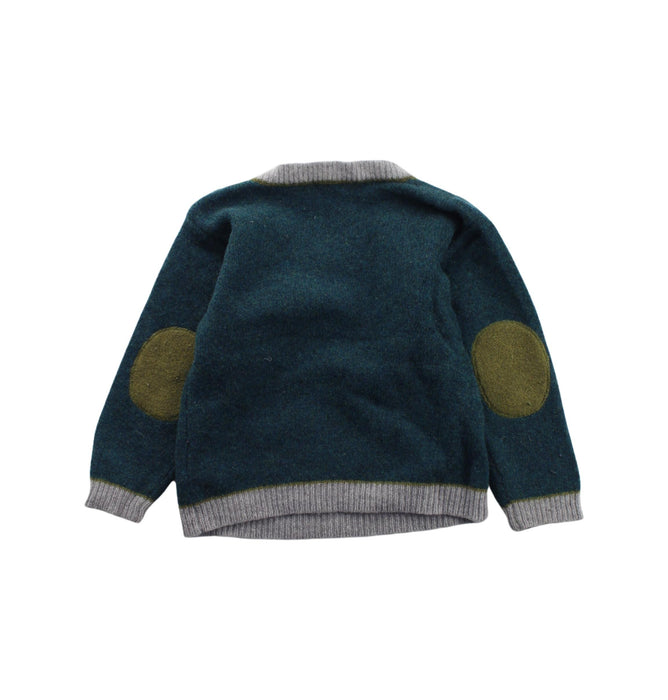 A Green Knit Sweaters from Bonpoint in size 3T for boy. (Back View)