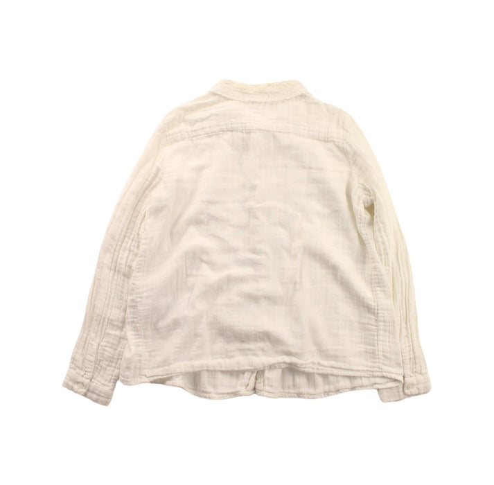 A White Long Sleeve Shirts from Bonpoint in size 6T for girl. (Back View)