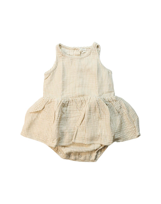A Brown Sleeveless Bodysuits from Quincy Mae in size 18-24M for girl. (Front View)
