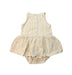 A Brown Sleeveless Bodysuits from Quincy Mae in size 18-24M for girl. (Back View)
