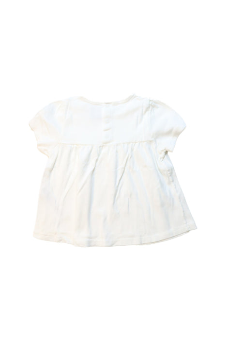 A White Short Sleeve Tops from Petit Bateau in size 12-18M for girl. (Back View)