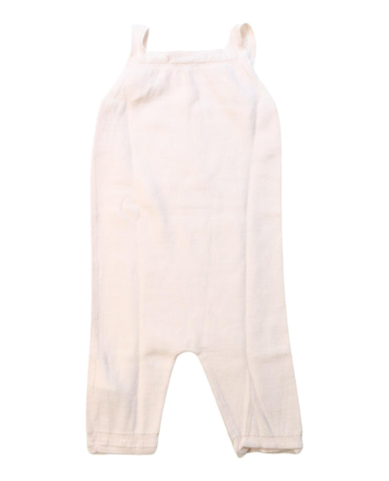 A Pink Sleeveless Rompers from Bonpoint in size 0-3M for girl. (Back View)