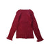 A Red Long Sleeve Tops from Petit Main in size 5T for girl. (Back View)