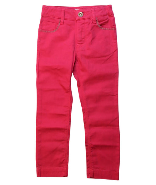 A Pink Casual Pants from Billieblush in size 4T for girl. (Front View)