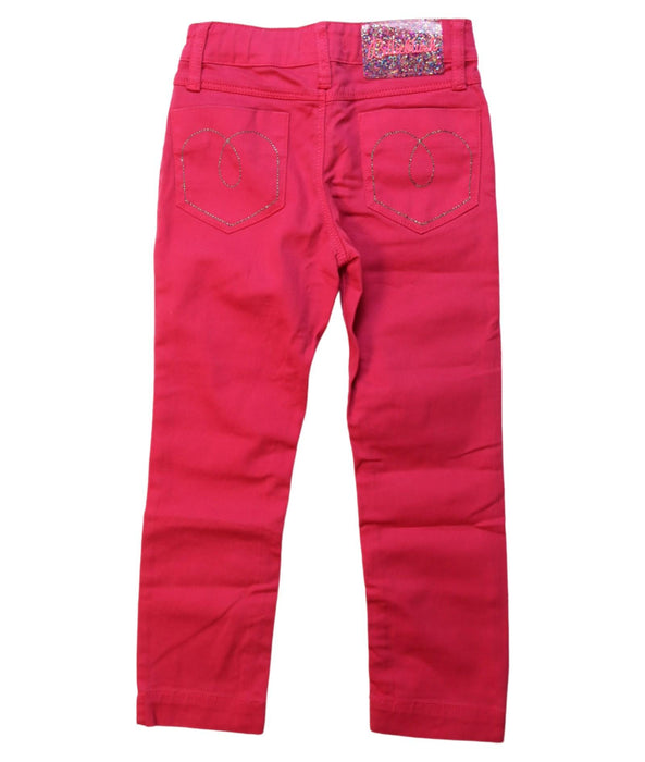 A Pink Casual Pants from Billieblush in size 4T for girl. (Back View)