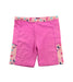 A Pink Shorts from Arena in size 7Y for girl. (Front View)