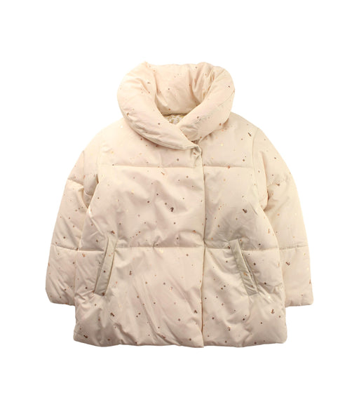 A White Puffer/Quilted Jackets from Kladskap in size 4T for neutral. (Front View)
