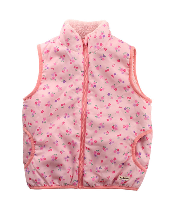 A Pink Outerwear Vests from Miki House in size 5T for girl. (Back View)