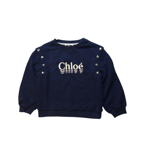 A Multicolour Crewneck Sweatshirts from Chloe in size 6T for girl. (Front View)