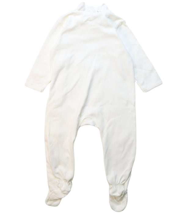 A White Onesies from Chloe in size 6-12M for neutral. (Back View)