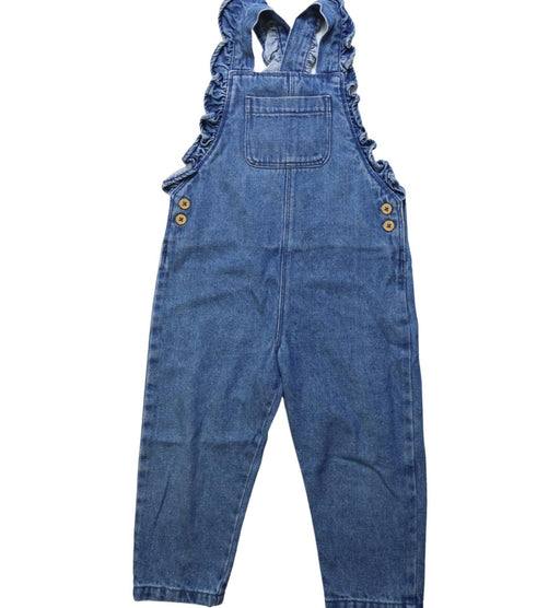 A Blue Long Overalls from Bout'Chou in size 18-24M for girl. (Front View)