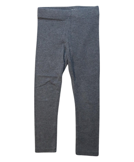 A Grey Leggings from Crewcuts in size 4T for girl. (Front View)