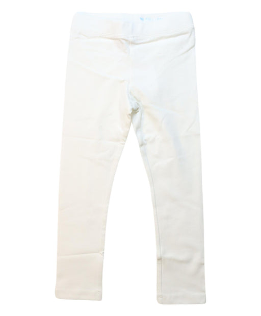 A White Leggings from Crewcuts in size 4T for girl. (Front View)