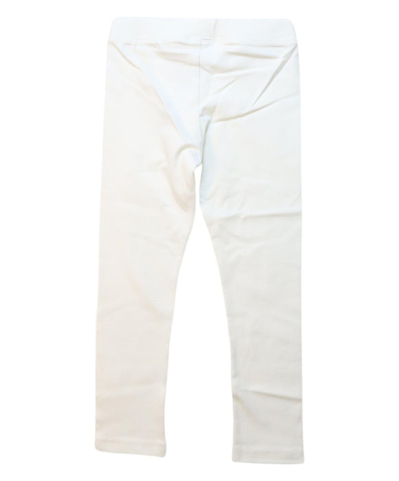 A White Leggings from Crewcuts in size 4T for girl. (Back View)