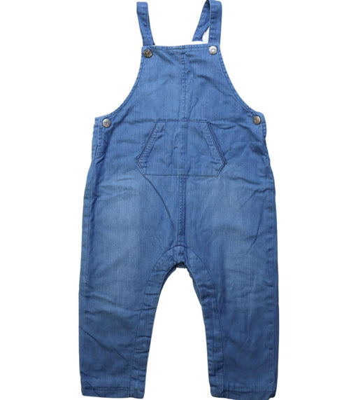 A Blue Long Overalls from Seed in size 6-12M for neutral. (Front View)