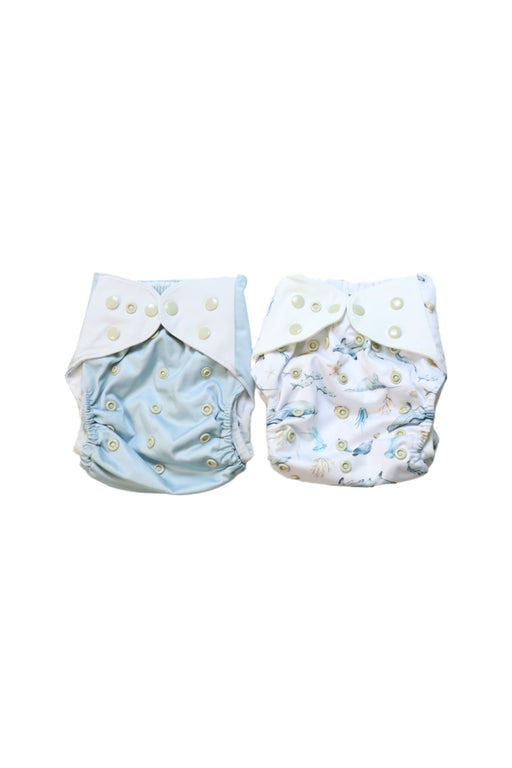A Multicolour Cloth Diapers from Just Peachy in size O/S for neutral. (Front View)