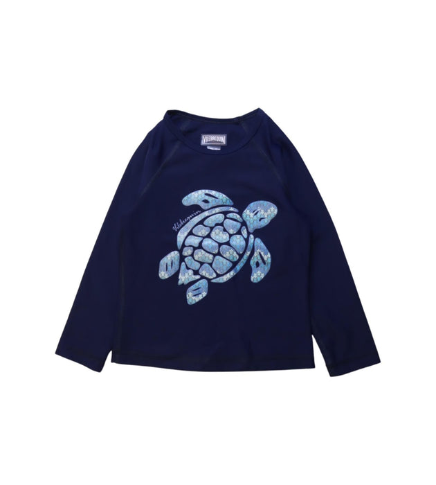 A Blue Rash Guards from Vilebrequin in size 4T for boy. (Front View)