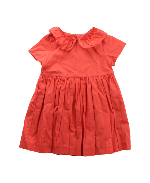 A Red Short Sleeve Dresses from Jacadi in size 3T for girl. (Front View)