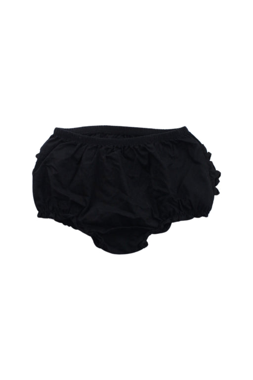 A Black Bloomers from RuffleButts in size 18-24M for girl. (Front View)