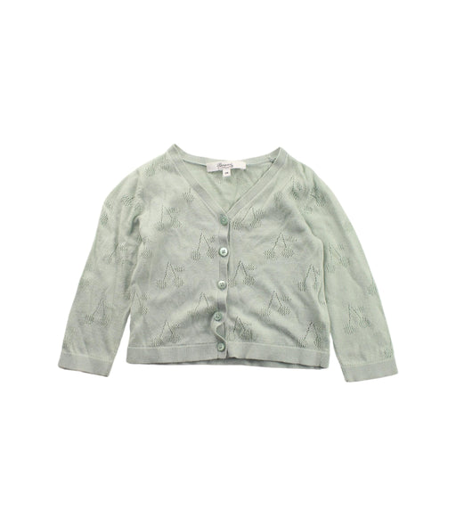 A Green Cardigans from Bonpoint in size 12-18M for girl. (Front View)