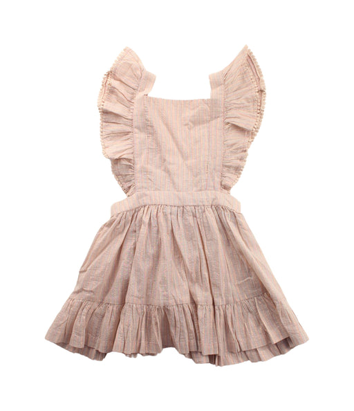A Beige Sleeveless Dresses from Hux in size 18-24M for girl. (Front View)