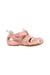 A Pink Sandals from pediped in size 3T for girl. (Front View)