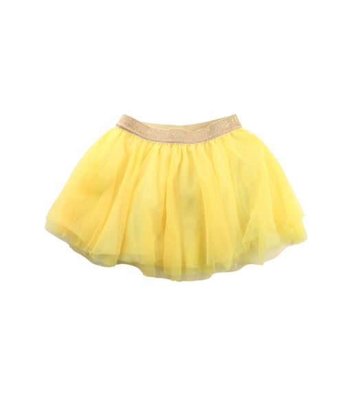 A Yellow Tulle Skirts from Petit Bateau in size 6T for girl. (Front View)