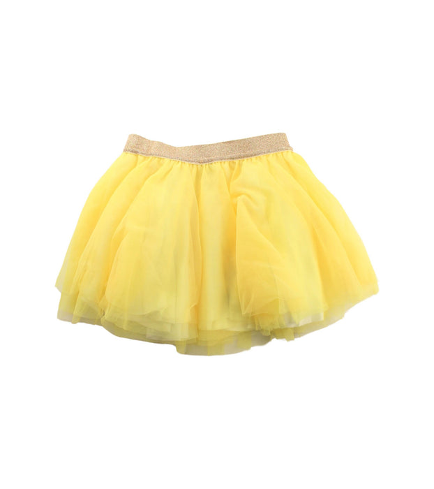 A Yellow Tulle Skirts from Petit Bateau in size 6T for girl. (Back View)