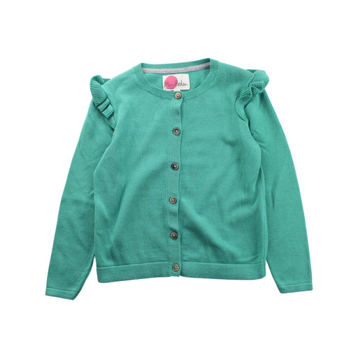 A Green Cardigans from Boden in size 5T for girl. (Front View)