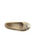 A Gold Slip Ons from Boden in size 7Y for girl. (Front View)