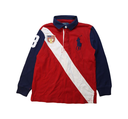 A Multicolour Long Sleeve Polos from Polo Ralph Lauren in size 7Y for boy. (Front View)