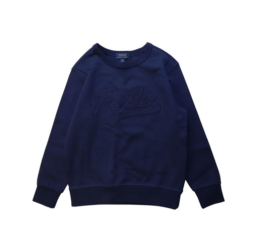 A Navy Crewneck Sweatshirts from Polo Ralph Lauren in size 6T for boy. (Front View)